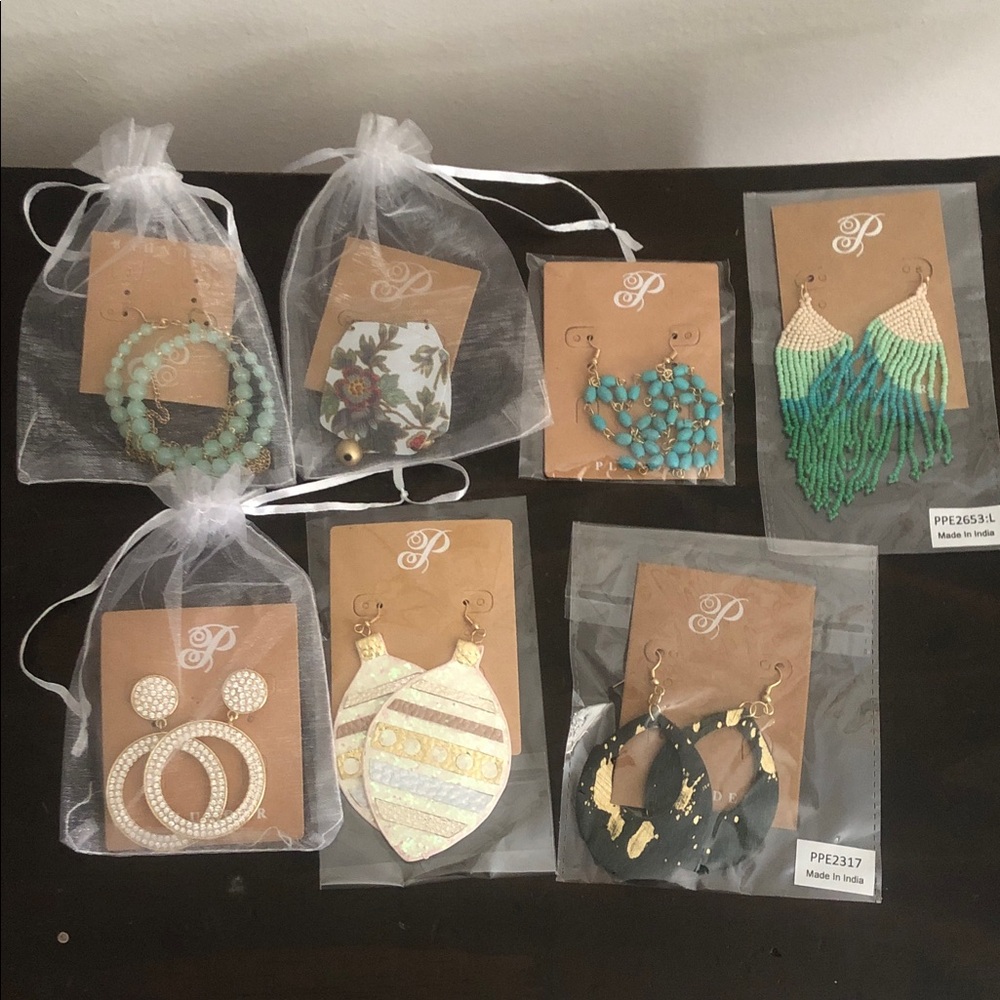 Plunder Design Earrings Bundle - Beaded, Hoop & Tassel Styles